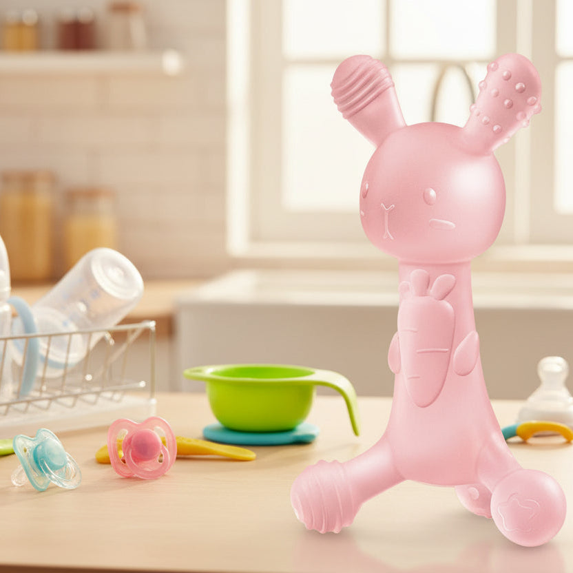 Anneau de Dentition - Lapin Rose - Mini mordille