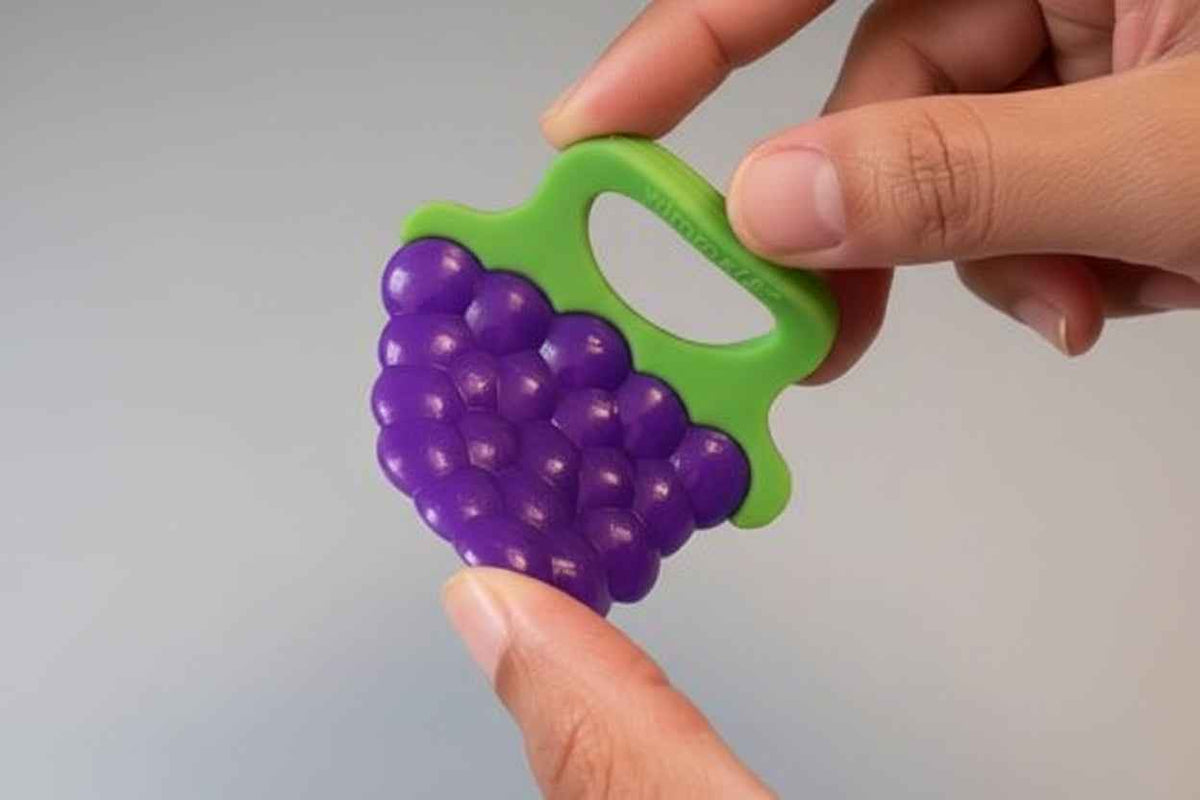 Anneau de Dentition | Bon Raisin - Soulagement Naturel pour Bébé - Mini mordille