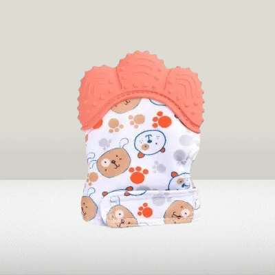 Gant de Dentition - TeethingSiliconeGlovesâą - Orange - Mini mordille