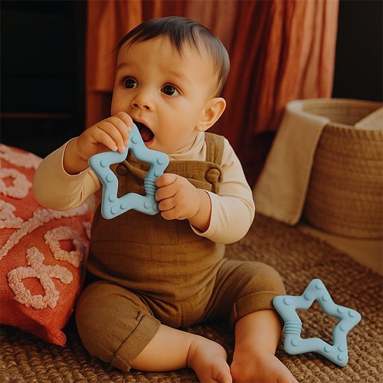Anneau de dentition bébé | Soulage - Gencives - Mini mordille
