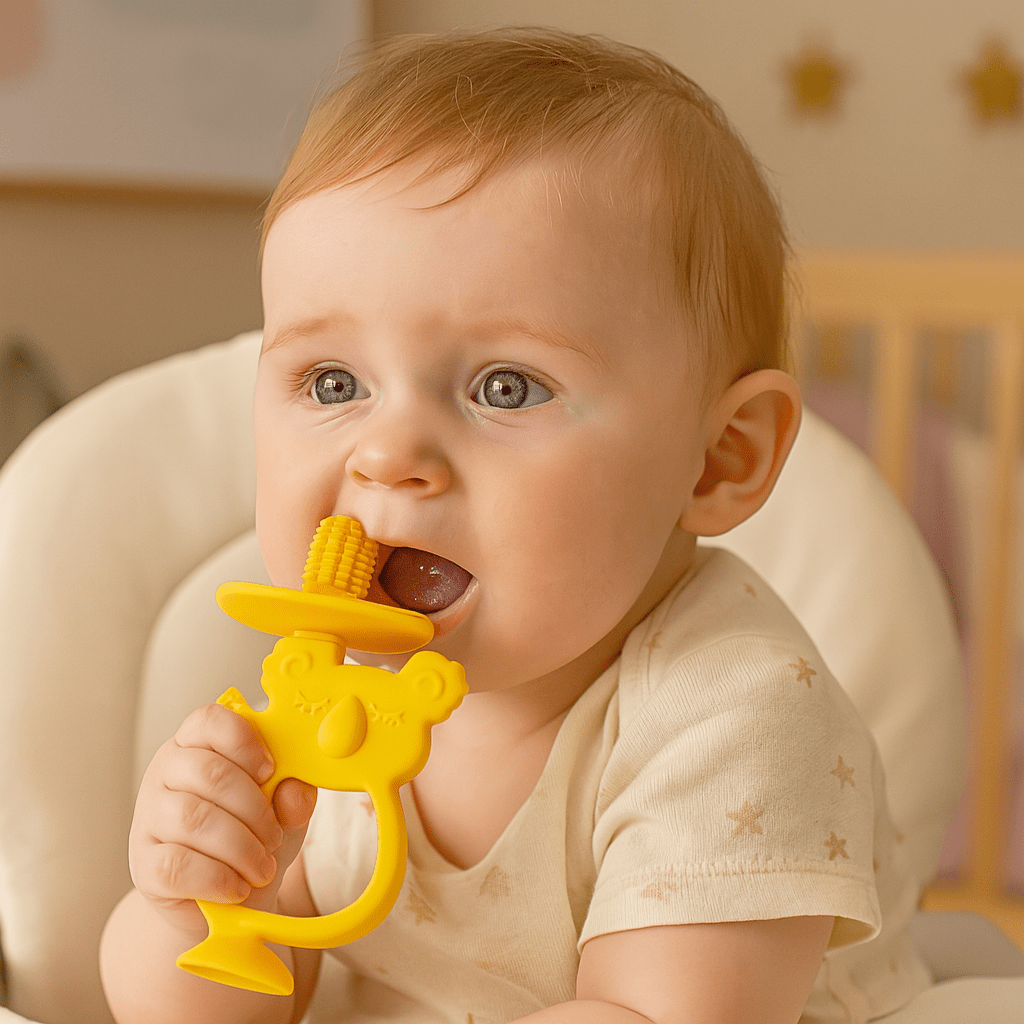 Anneau de Dentition - KoalaTeethBuddy™ - Jaune - Mini mordille