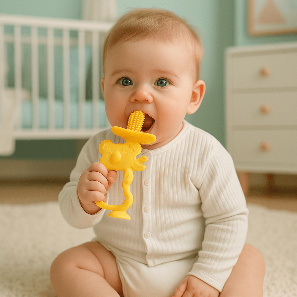 Anneau de Dentition - KoalaTeethBuddy™ - Jaune - Mini mordille