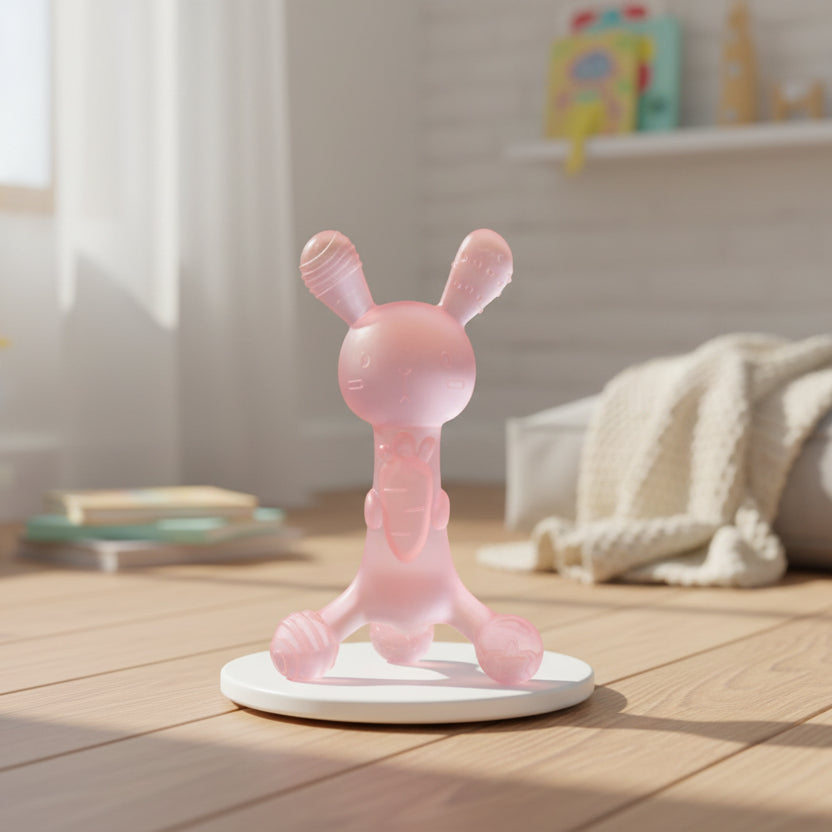 Anneau de Dentition - Lapin Rose - Mini mordille