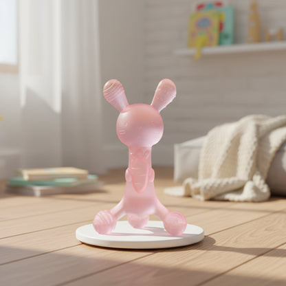 Anneau de Dentition - Lapin Rose - Mini mordille