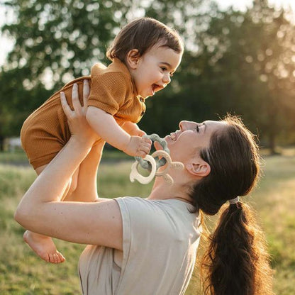 Anneau de Dentition | Silicone Apaisant Bébé Sans BPA - Mini mordille