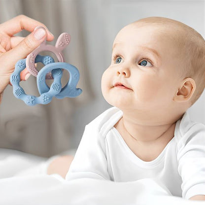 Anneau de Dentition | Silicone Apaisant Bébé Sans BPA - Mini mordille