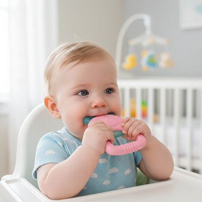 Anneau de dentition | Silicone Apaisant - Mini mordille