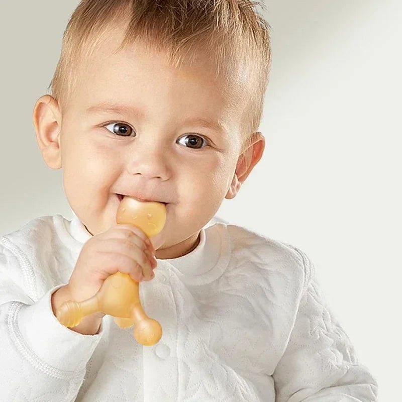 Anneau de Dentition - ToothyBuddy™ - Lapin Kaki - Mini mordille