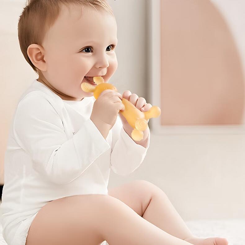 Anneau de Dentition - ToothyBuddy™ - Lapin Kaki - Mini mordille