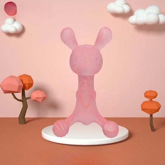 Anneau de Dentition - ToothyBuddy™ - Lapin Rose - Mini mordille