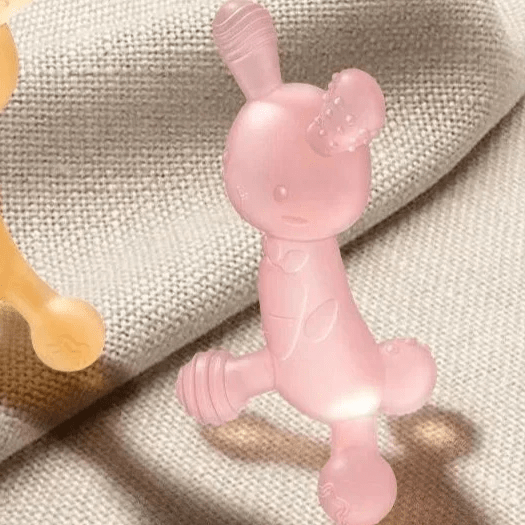 Anneau de Dentition - ToothyBuddy™ - Lapin Rose - Mini mordille
