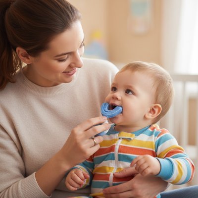 Brosse à dent bébé | Douce & Ergonomique - Mini mordille