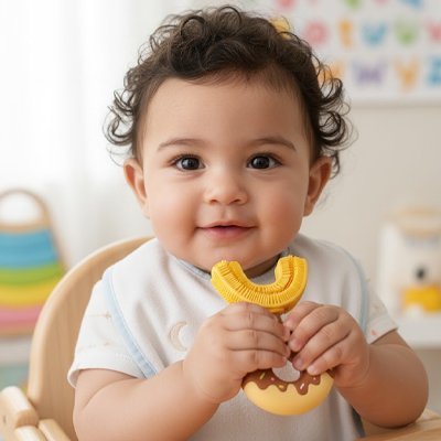 Brosse à dent bébé | Douce & Ergonomique - Mini mordille