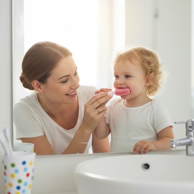 Brosse à dent bébé | Douce & Ergonomique - Mini mordille