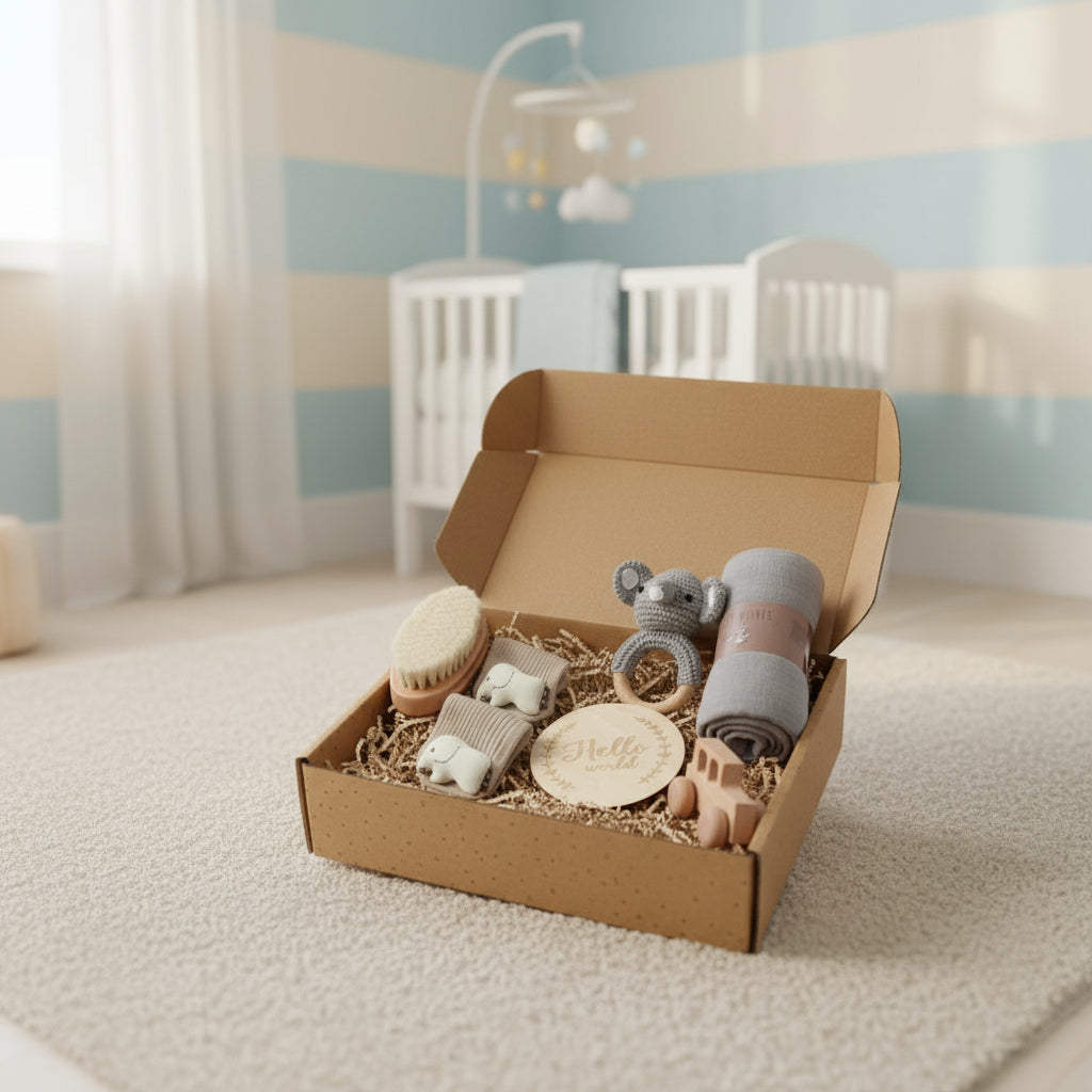Cadeau naissance | 4-en-1 bois bio Naturel