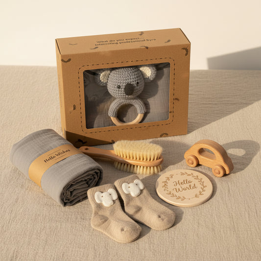 Cadeau naissance | 4-en-1 bois bio Naturel