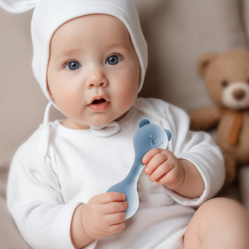 Hochet bébé | Coloré Éveil Sensoriel - Mini mordille