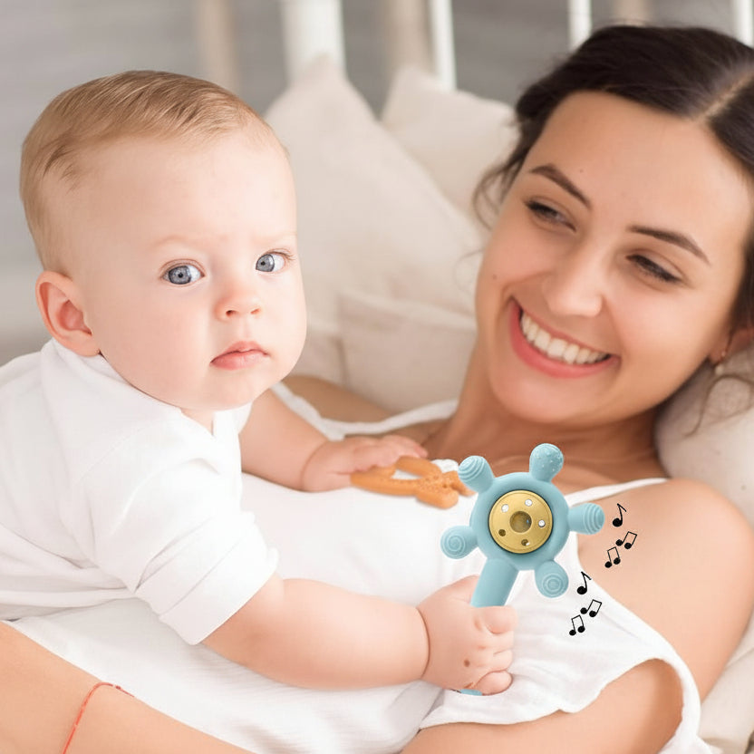 Hochet bébé | Éveil attirant - Mini mordille