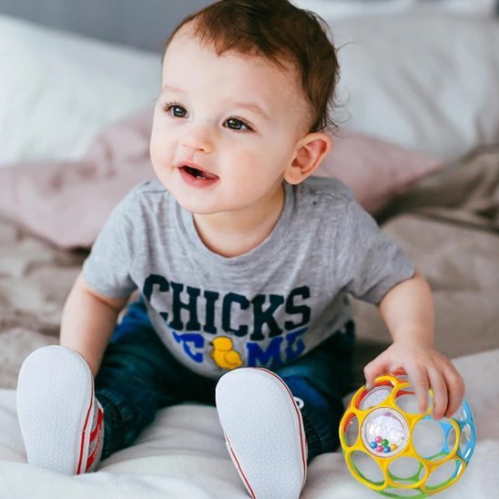 Hochet bébé | Éveil coloré - Mini mordille