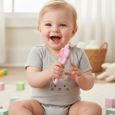 Hochet bébé | Éveil Fleurale - Mini mordille