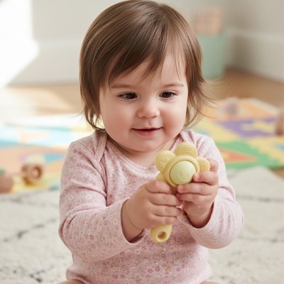 Hochet bébé | Éveil Fleurale - Mini mordille