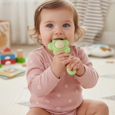 Hochet bébé | Éveil Fleurale - Mini mordille