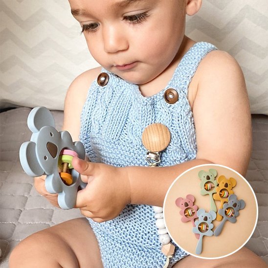 Hochet bébé | Éveil Sensoriel - Mini mordille