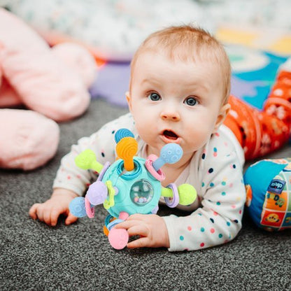 Hochet bébé | Éveil Sensoriel Naturel - Mini mordille