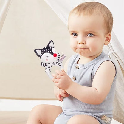 Hochet bébé | Naturel & Silicone - Mini mordille