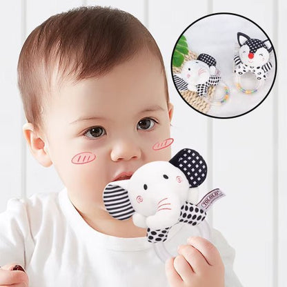 Hochet bébé | Naturel & Silicone - Mini mordille