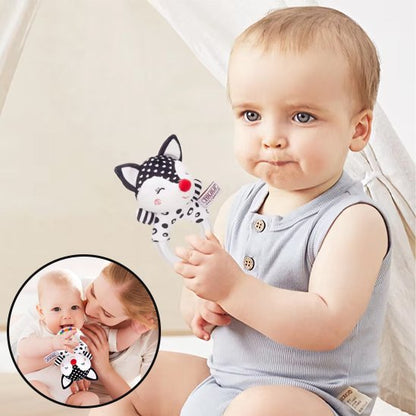 Hochet bébé | Naturel & Silicone - Mini mordille