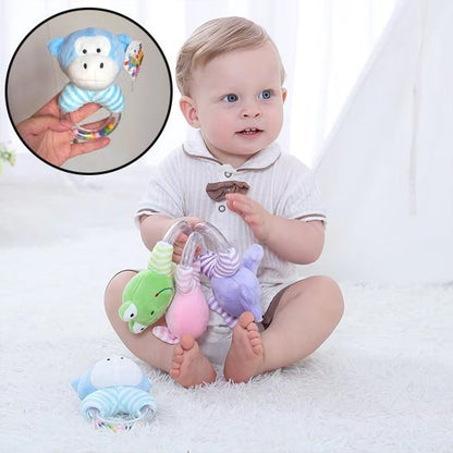 Hochet bébé | Naturel & Silicone - Mini mordille