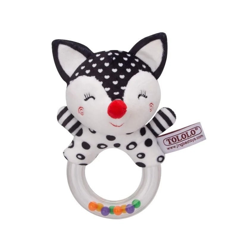 Hochet bébé | Naturel & Silicone - Mini mordille