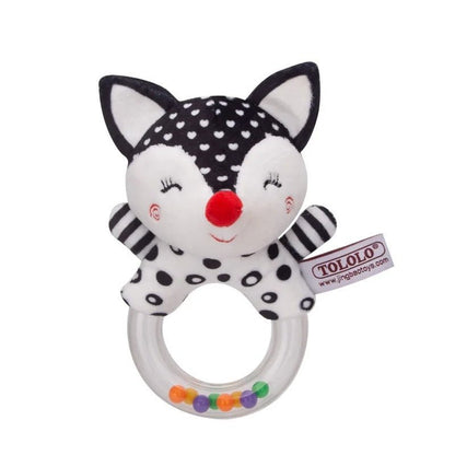 Hochet bébé | Naturel & Silicone - Mini mordille