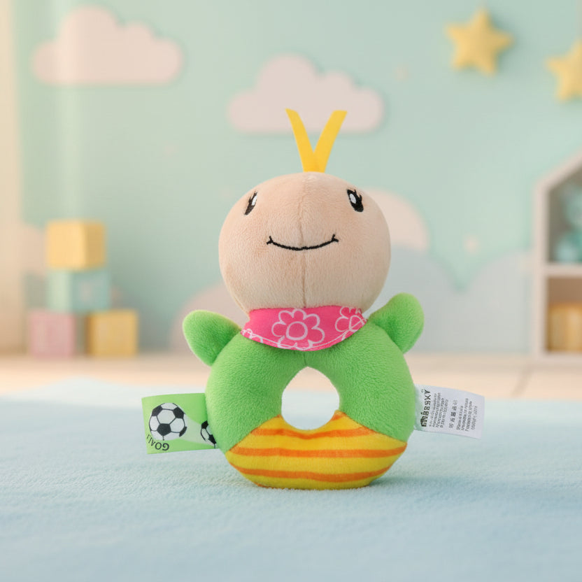 Hochet bébé | Naturel & Silicone - Mini mordille