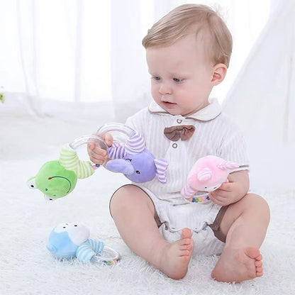Hochet bébé | Naturel & Silicone - Mini mordille