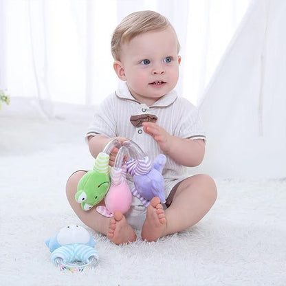 Hochet bébé | Naturel & Silicone - Mini mordille