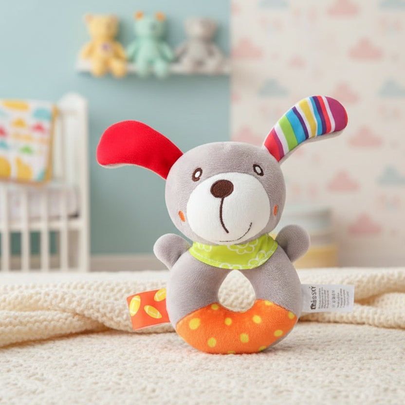 Hochet bébé | Naturel & Silicone - Mini mordille