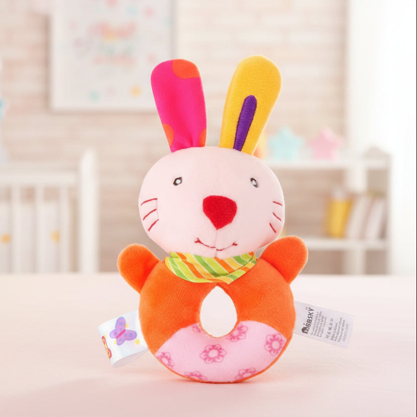 Hochet bébé | Naturel & Silicone - Mini mordille