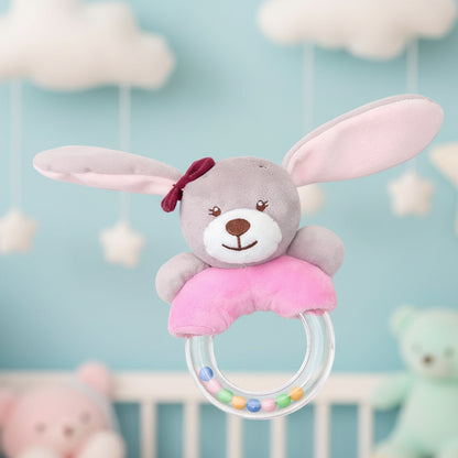 Hochet bébé | Naturel & Silicone - Mini mordille