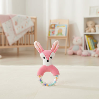 Hochet bébé | Naturel & Silicone - Mini mordille