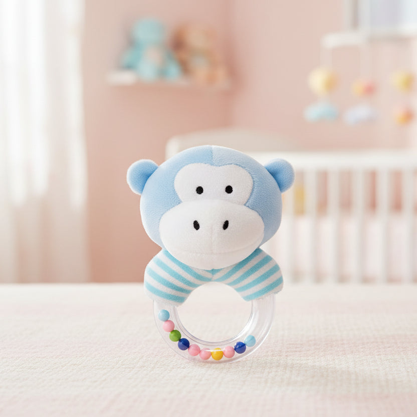 Hochet bébé | Naturel & Silicone - Mini mordille