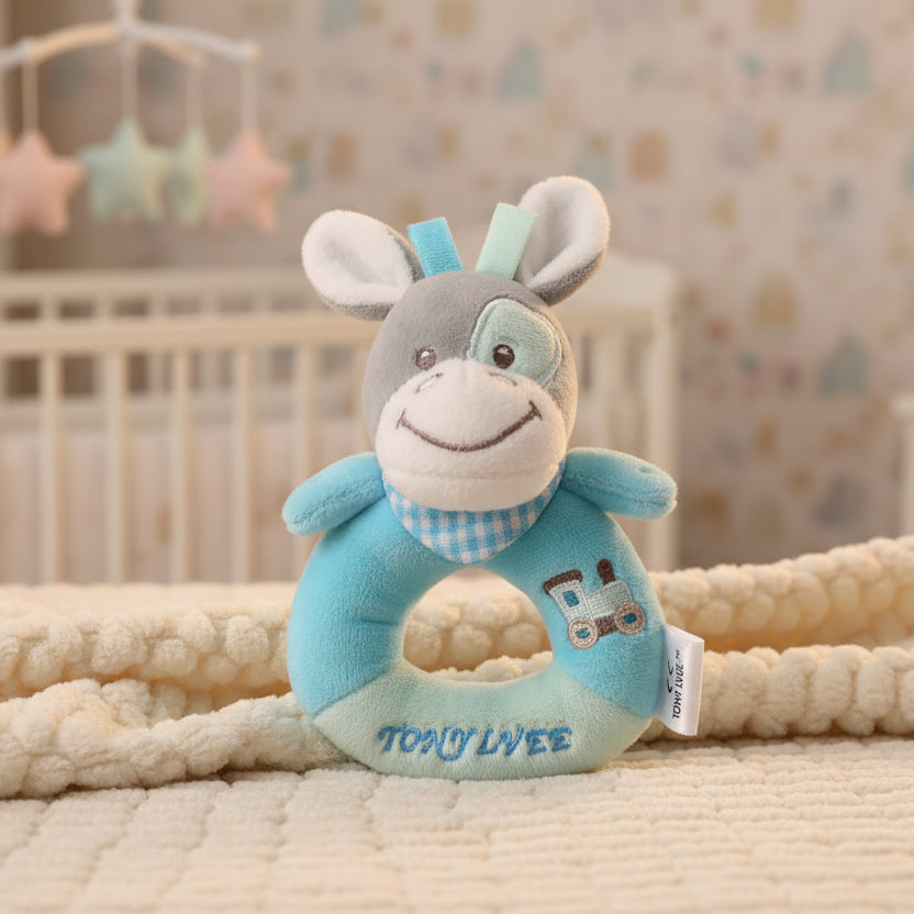 Hochet bébé | Naturel & Silicone - Mini mordille