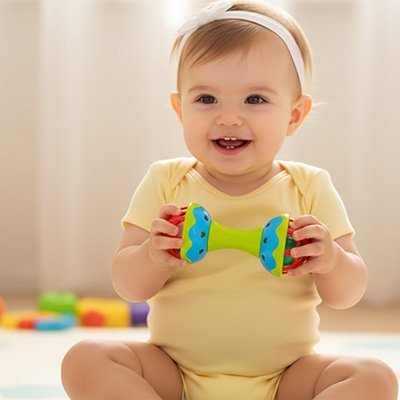 Hochet bébé | Sensoriel Apaisant - Mini mordille