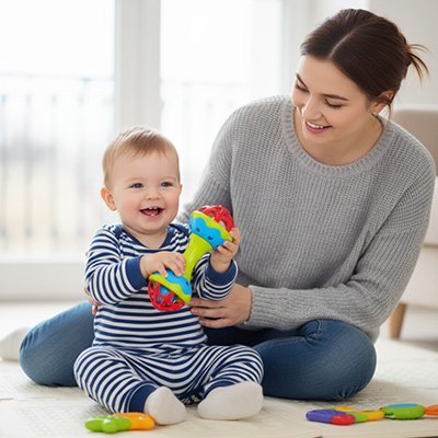 Hochet bébé | Sensoriel Apaisant - Mini mordille