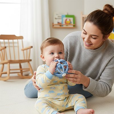 Hochet Sensoriel | Éveil Bébé - Mini mordille