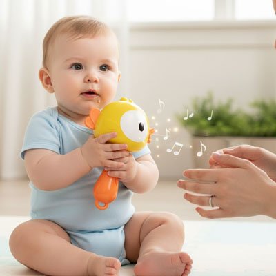 Hochet Sensoriel | Poussin Grenouille - Mini mordille