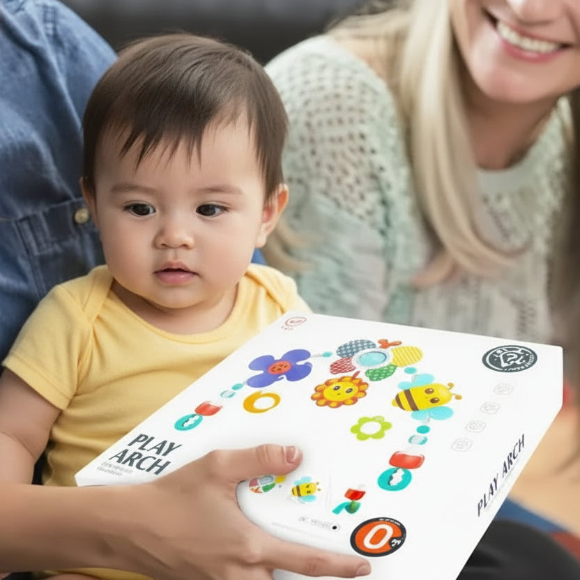 jouet bébé avec parents arche d'éveil