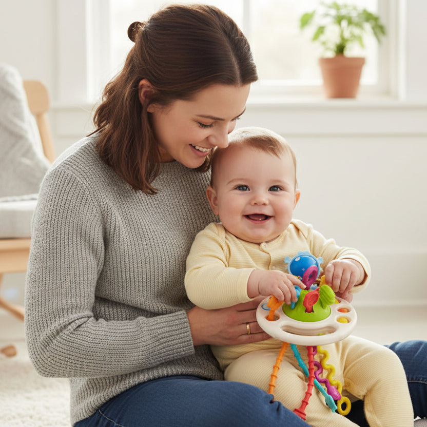 Jouet bebe eveil | Sensoriel Multicolore - Mini mordille