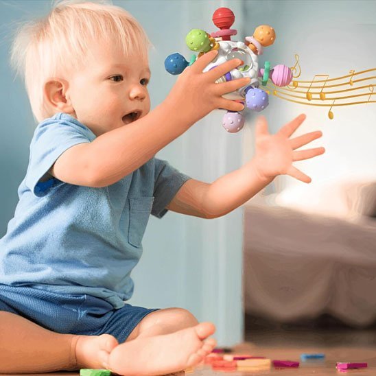 Jouet bébé | Évolutif Sensoriel - Mini mordille